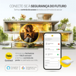 Combo Fechadura Digital Multiponto 13 Pinos YDM 60 Esquerda