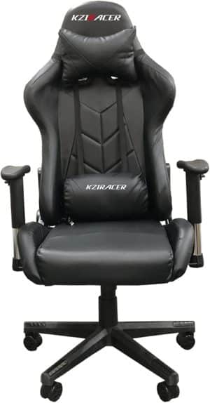 Cadeira Gamer KZI Racer com Massageador (Preto) - Image 6