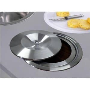 Cesto Lixeira de Embutir 8 Litros Inox Escovado E Alumínio NÃO Enferruja - Image 4