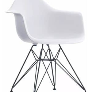Cadeira Base Metal Com Braço Polipropileno Or Design