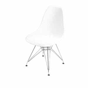 Cadeira de Jantar Colmeia com Base Cromada Or Design - Imagem 2