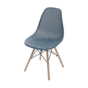 Cadeira Colmeia Base Madeira Jantar Or Design 1119