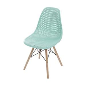 Cadeira Colmeia Base Madeira Jantar Or Design 1119