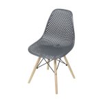 Cadeira Colmeia Base Madeira Jantar Or Design 1119
