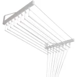 Varal De Parede Individual 10 Varetas Branco - 80cm