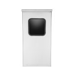 Lixeira Inox 50L com Cinzeiro Ecobin