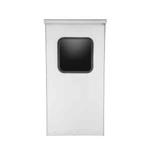 Lixeira Inox 50L com Cinzeiro Ecobin