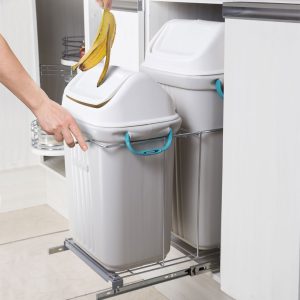 Lixeira Ecológica De Base Dupla Trilhos Jomer 8686