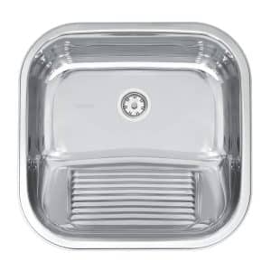 Tanque De Encaixe Tramontina Hera 23l Inox Polido 40x40cm Cor Inox Polido