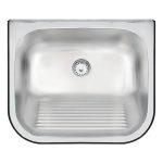 Tanque Tramontina de Parede Hera Wall 34L em Aço Inox Acetinado 50x40cm