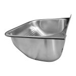 Tanque Tramontina de Parede Hera Wall 34L em Aço Inox Acetinado 50x40cm