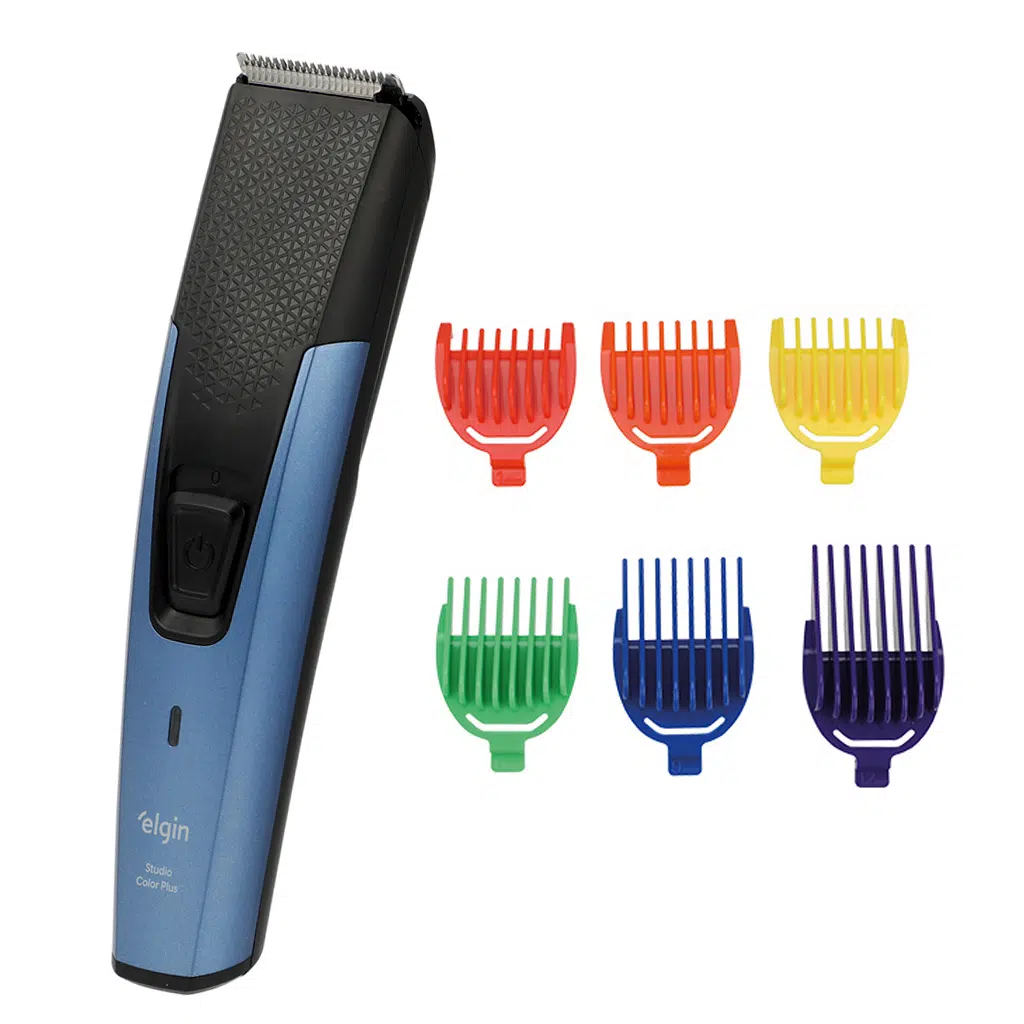 Aparador e Cortador Studio Color Plus 7 em 1: Barba, Cabelo e Corpo | Sem Fio USB