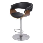 Banqueta Elba Base Metal Acolchoada Giratória Or Design 6652