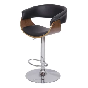 Banqueta Elba Base Metal Acolchoada Giratória Or Design 6652