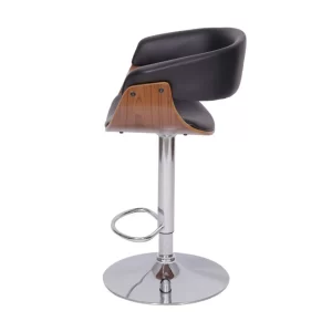 Banqueta Elba Base Metal Acolchoada Giratória Or Design 6652