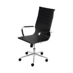 Cadeira Esteirinha Alta Corino com Base Rodizio - Or Design 3301