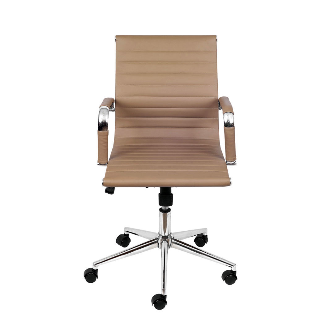 Cadeira Esteirinha Baixa Corino com Base Rodizio - Or Design 3301