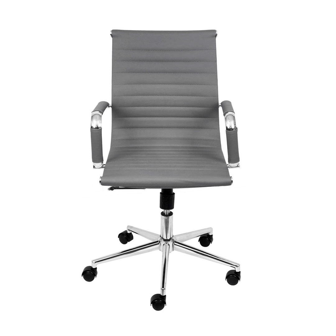 Cadeira Esteirinha Baixa Corino com Base Rodizio - Or Design 3301