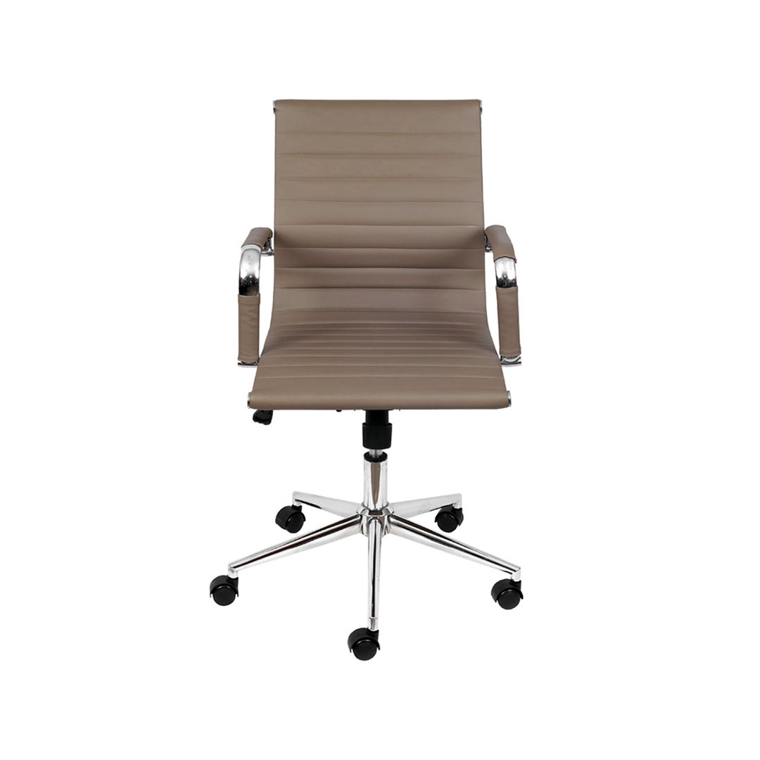 Cadeira Esteirinha Baixa Corino com Base Rodizio - Or Design 3301