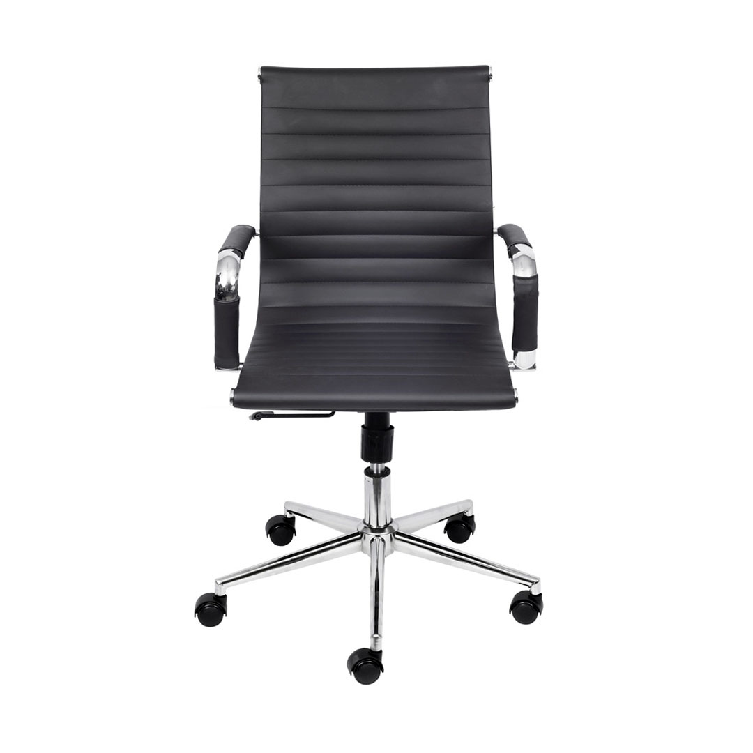 Cadeira Esteirinha Baixa Corino com Base Rodizio - Or Design 3301