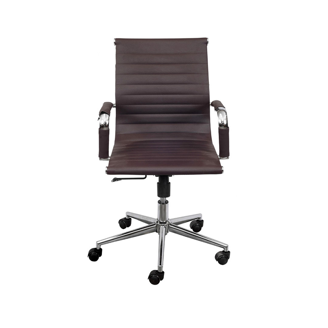 Cadeira Esteirinha Baixa Corino com Base Rodizio - Or Design 3301