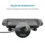 Churrasqueira BBQ Show - 1.800W Amplo Grill Controle de Temperatura 110Vou 220V - Elgin