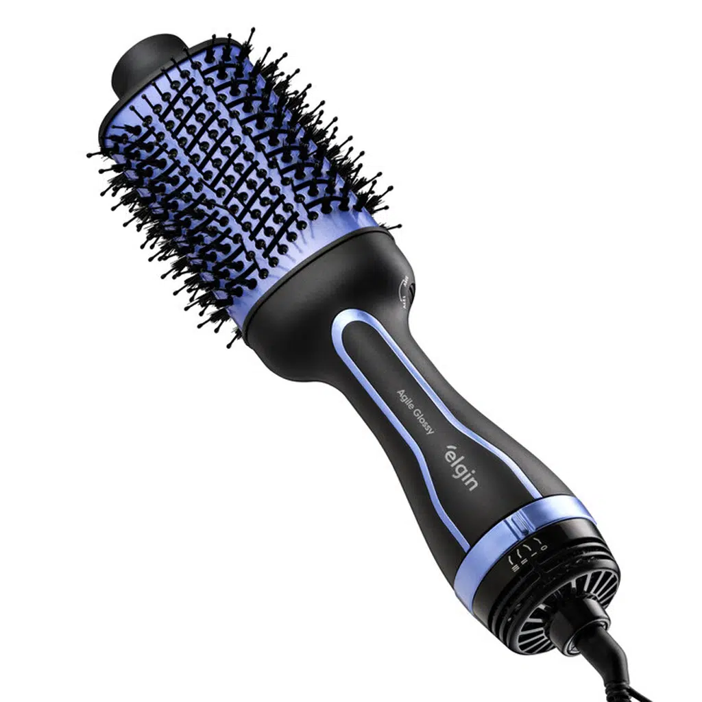 Escova Secadora Agile Glossy Elgin: 3 em 1, Bivolt, 1300W