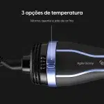 Escova Secadora Agile Glossy Elgin: 3 em 1, Bivolt, 1300W