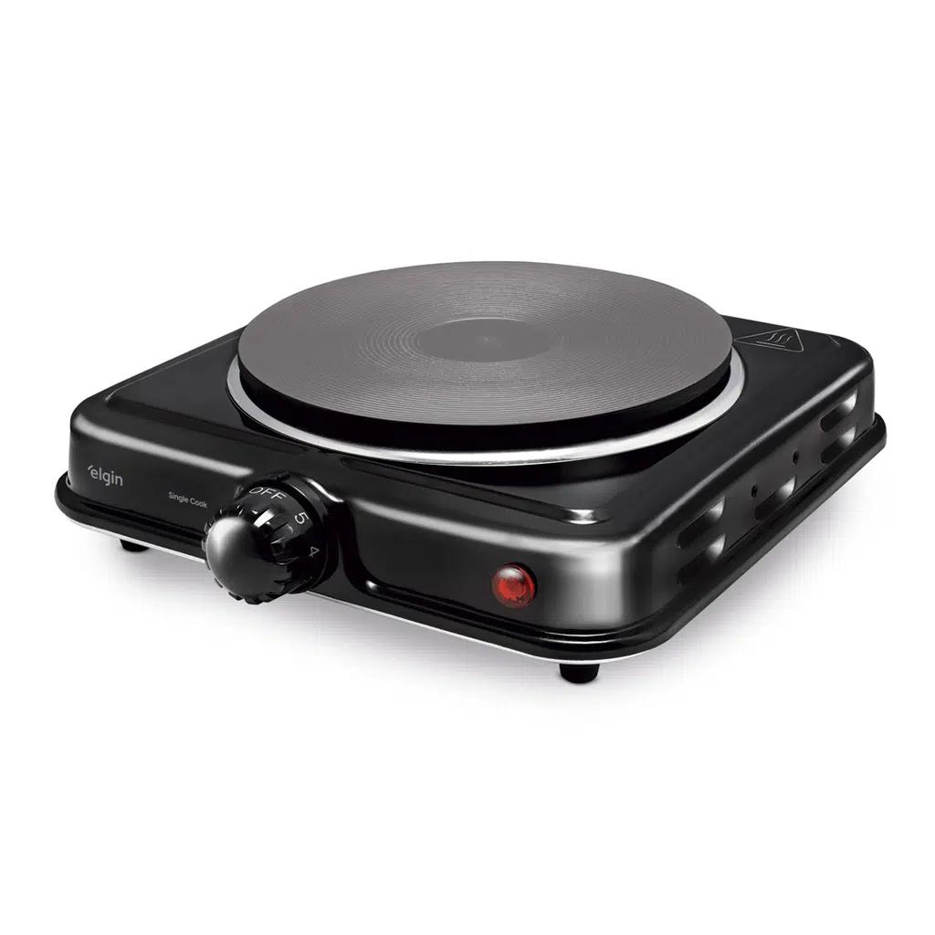 Fogão Elétrico Cooktop 1 Boca 220V 5 Temperaturas 1000W - Elgin