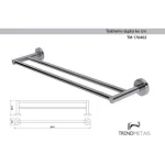 Kit Banheiro Completo Cromado Premium - Papeleira, Cabide, Toalheiros 60cm