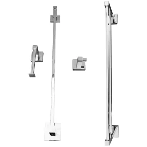 Kit Banheiro Luxo: Papeleira, Cabide, Toalheiros Duplo e Simples 60cm