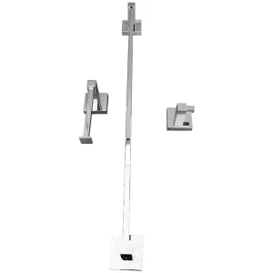 Kit Banheiro TrendMetais: Papeleira, Cabide, Toalheiro 60cm Cromado