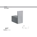 Kit Banheiro Slim TrendMetais: Papeleira, Cabide e Toalheiro 60cm