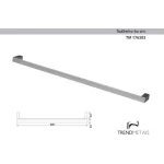 Kit Banheiro Slim TrendMetais: Papeleira, Cabide e Toalheiro 60cm