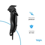Máquina de Cortar Cabelo e Barba Elgin Studio Men - Inox, 8 Acessórios, 110V