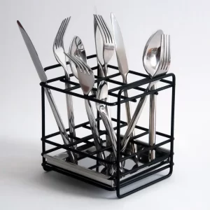 Organizador de Talheres Aço Carbono Preto - Jomer 2443