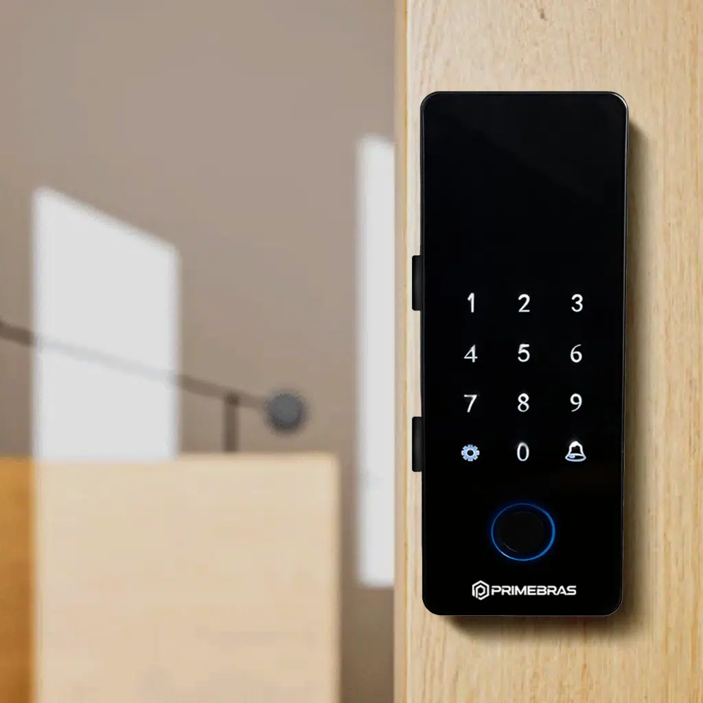 Fechadura Digital Athenas Bluetooth Primebras para Portas de Vidro
