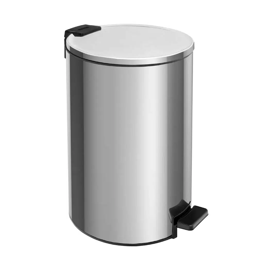 Lixeira Inox Loop 20L Tramontina com pedal