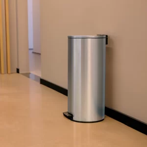 Lixeira Inox Loop 30L Tramontina com pedal