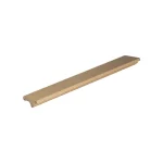 Puxador Portas e Gavetas Traso 128mm Dourado Matte Zen Design