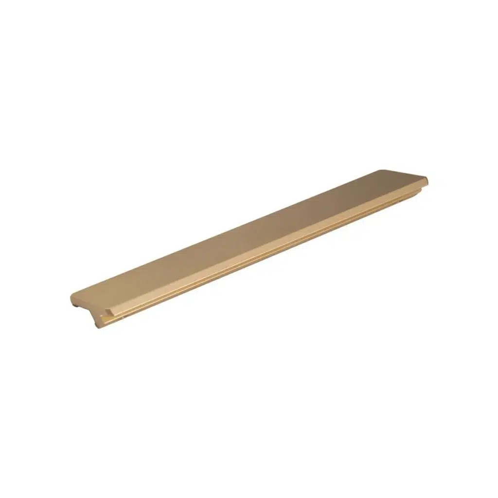 Puxador Portas e Gavetas Traso 128mm Dourado Matte Zen Design