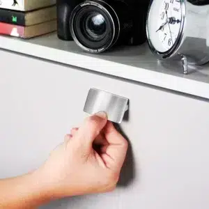 Puxador Portas e Gavetas Traso 32mm Cromo Escovado Zen Design