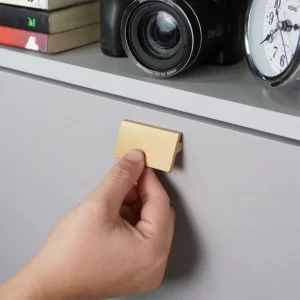 Puxador Portas e Gavetas Traso 32mm Dourado Zen Design
