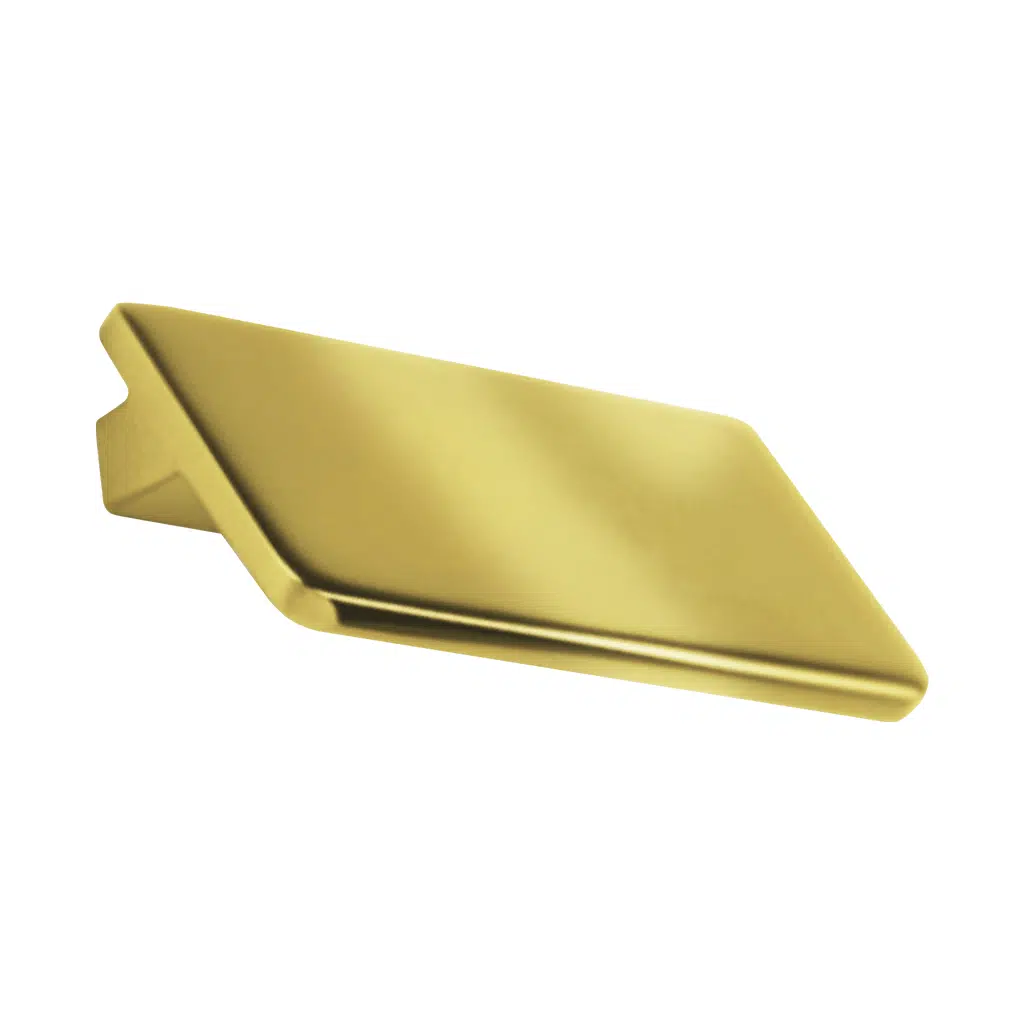 Puxador Portas e Gavetas Traso 32mm Gold Brilhante Zen Design