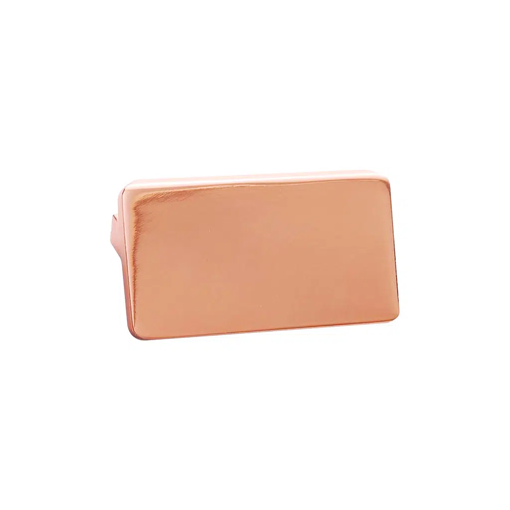 Puxador Portas e Gavetas Traso 32mm Rose Brilhante Zen Design