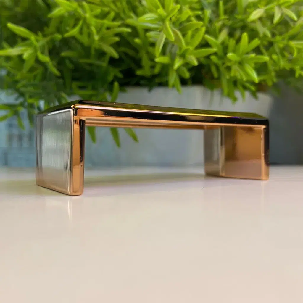 Puxador para Móvel Creta Gold Brilhante 64mm Zen Design