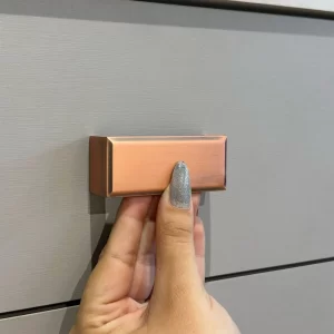 Puxador para Móvel Creta Rose Escovado 64mm Zen Design