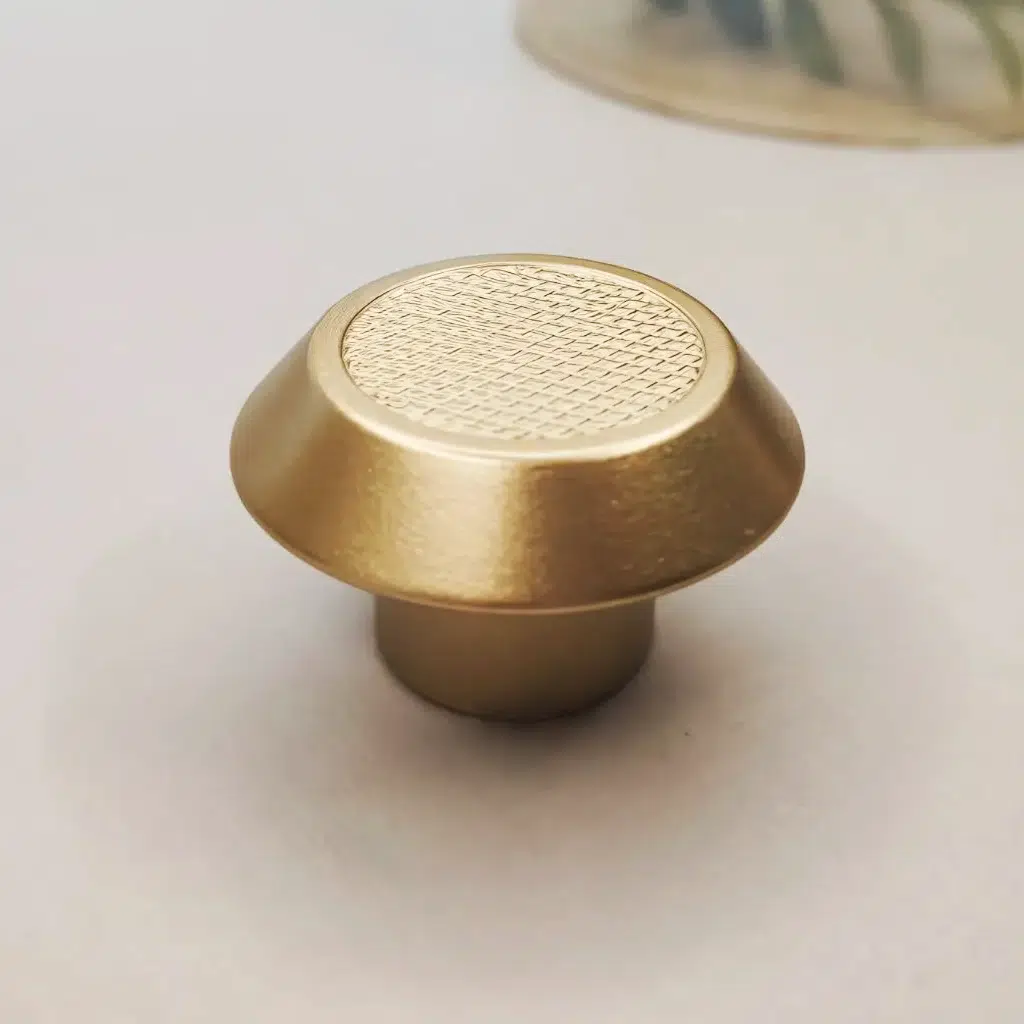 Puxador para Móvel Disk P Dourado Matte Zen Design