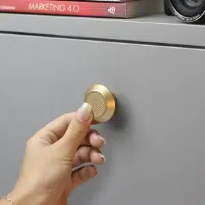 Puxador para Móvel Disk P Dourado Matte Zen Design