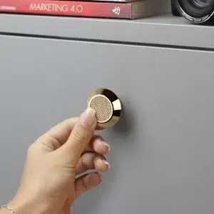 Puxador para Móvel Disk P Gold Brilhante Zen Design